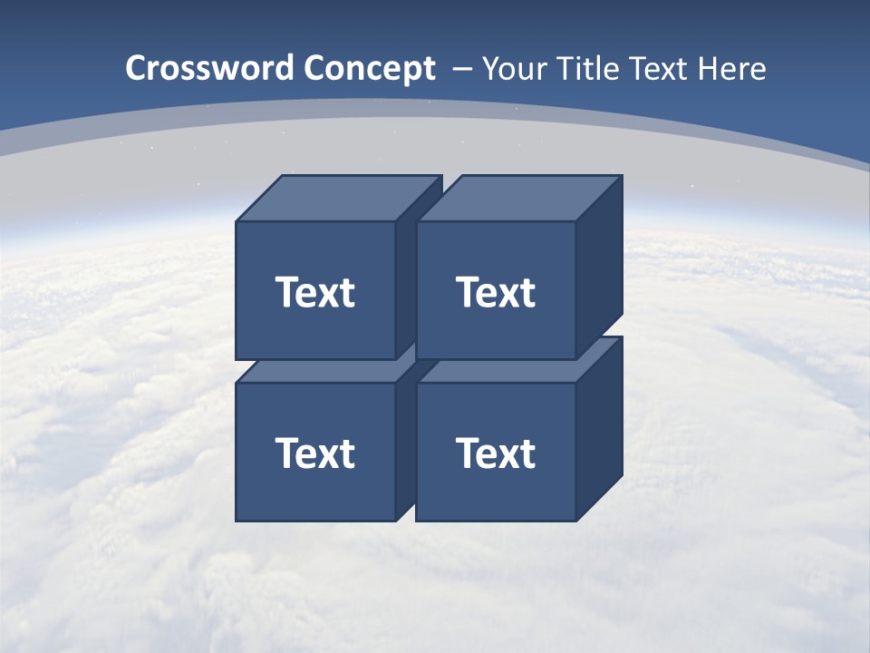 Blue Hurricane Tornado PowerPoint Template