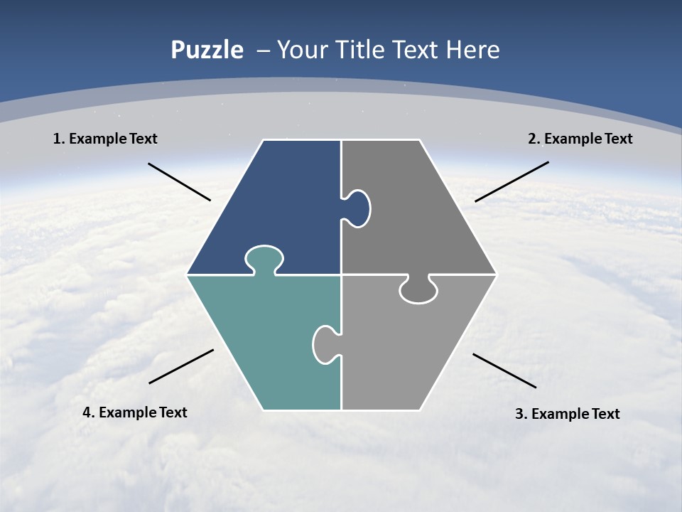 Blue Hurricane Tornado PowerPoint Template