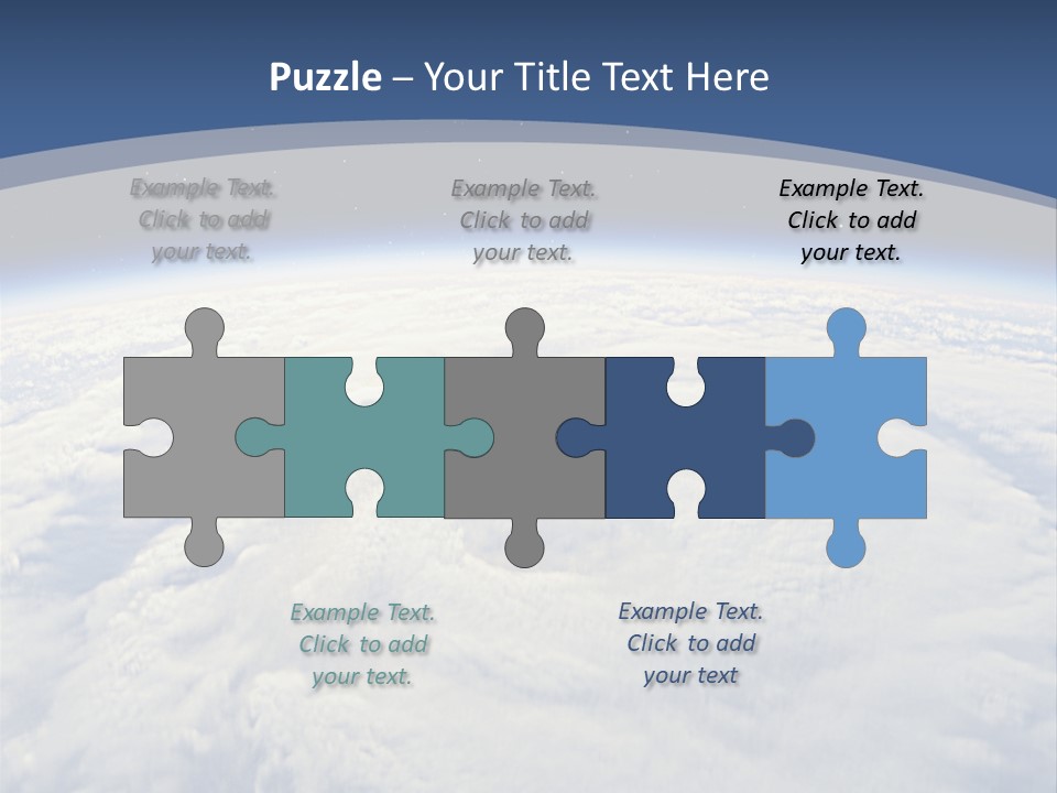 Blue Hurricane Tornado PowerPoint Template