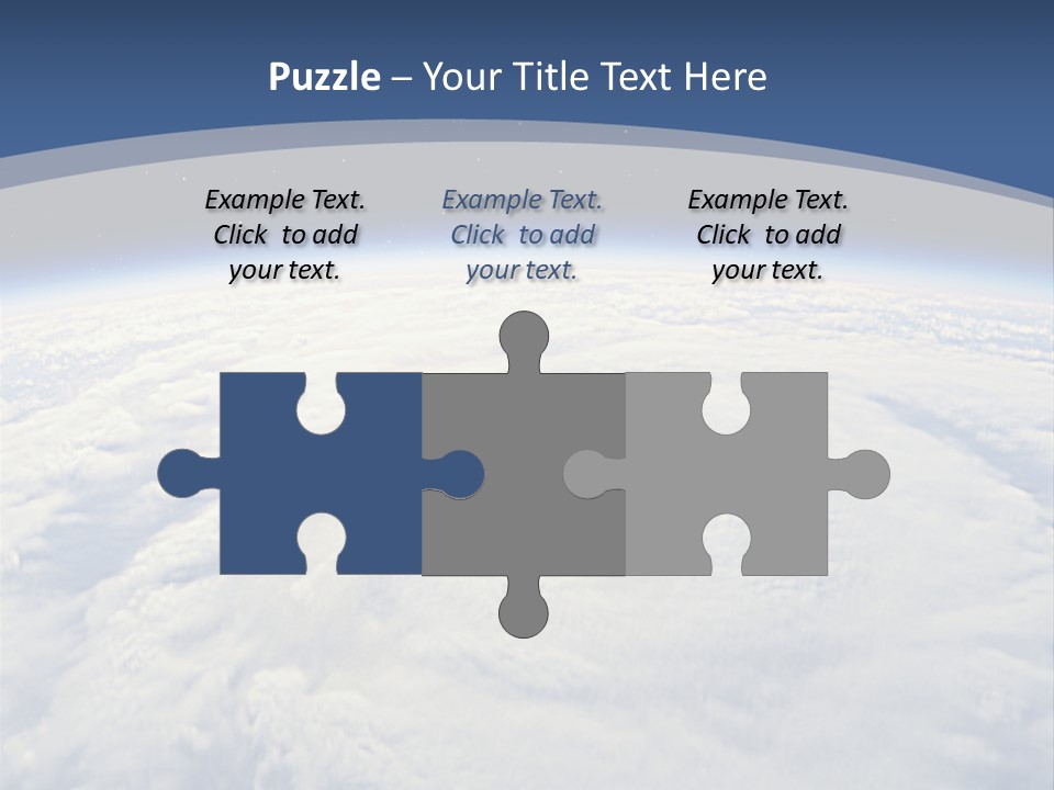 Blue Hurricane Tornado PowerPoint Template