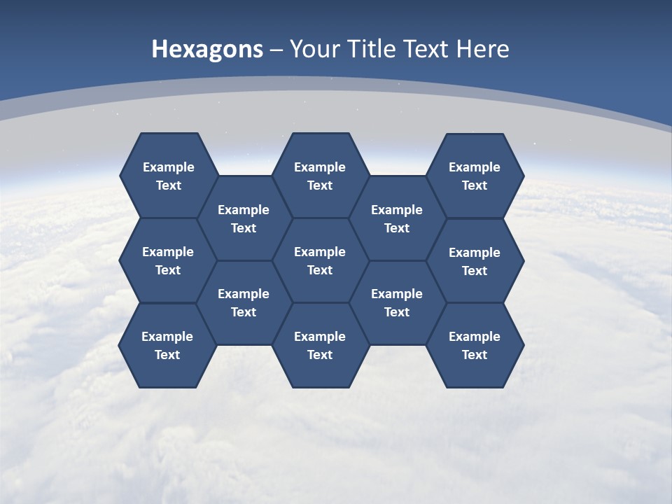 Blue Hurricane Tornado PowerPoint Template