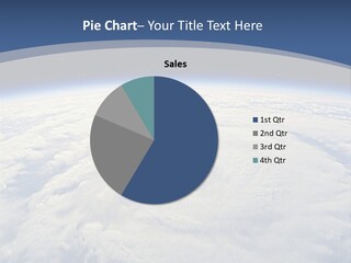 Blue Hurricane Tornado PowerPoint Template