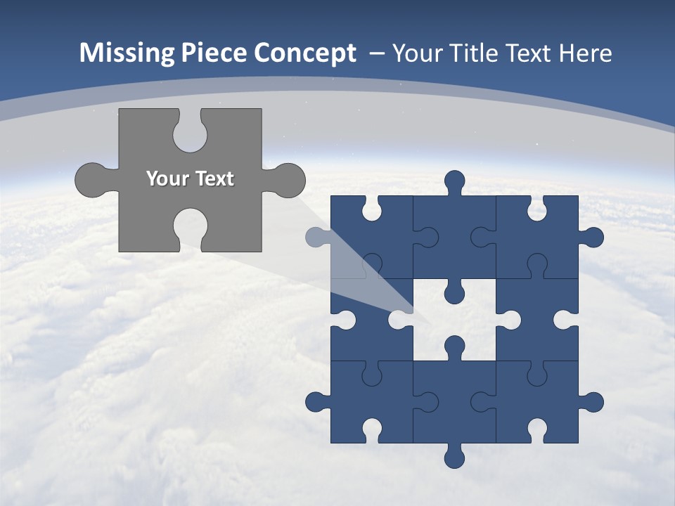 Blue Hurricane Tornado PowerPoint Template