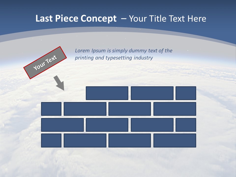 Blue Hurricane Tornado PowerPoint Template