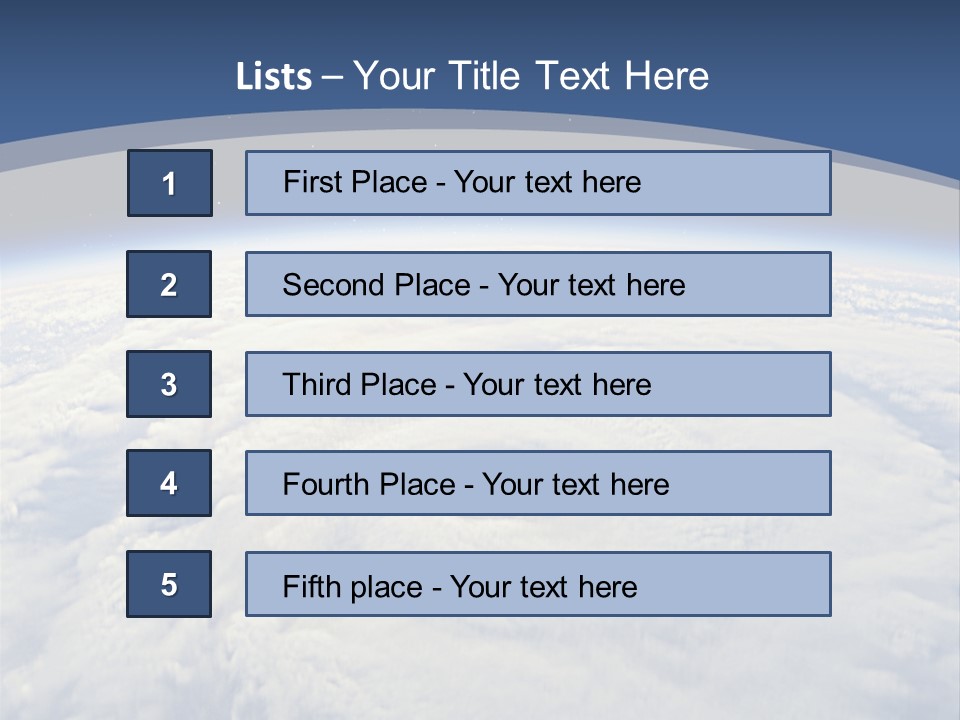 Blue Hurricane Tornado PowerPoint Template