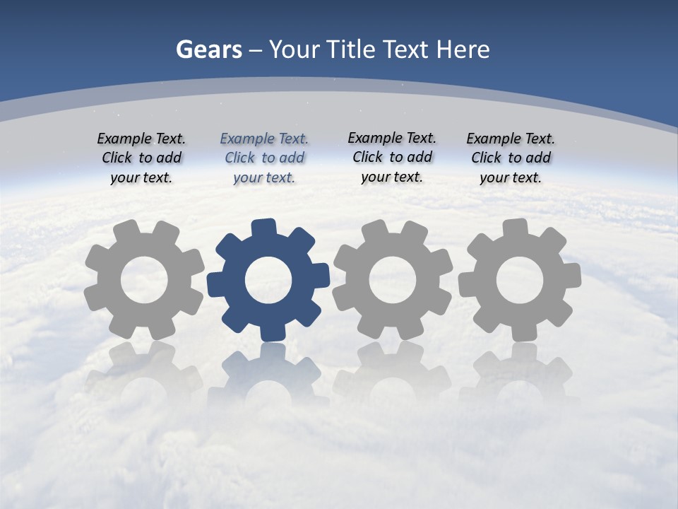 Blue Hurricane Tornado PowerPoint Template