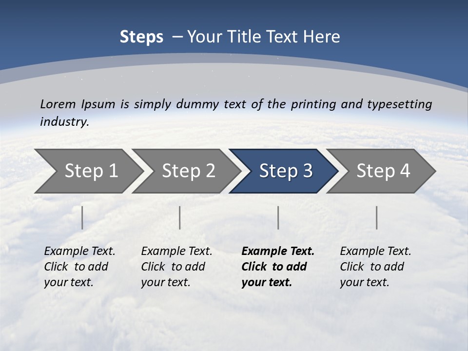Blue Hurricane Tornado PowerPoint Template