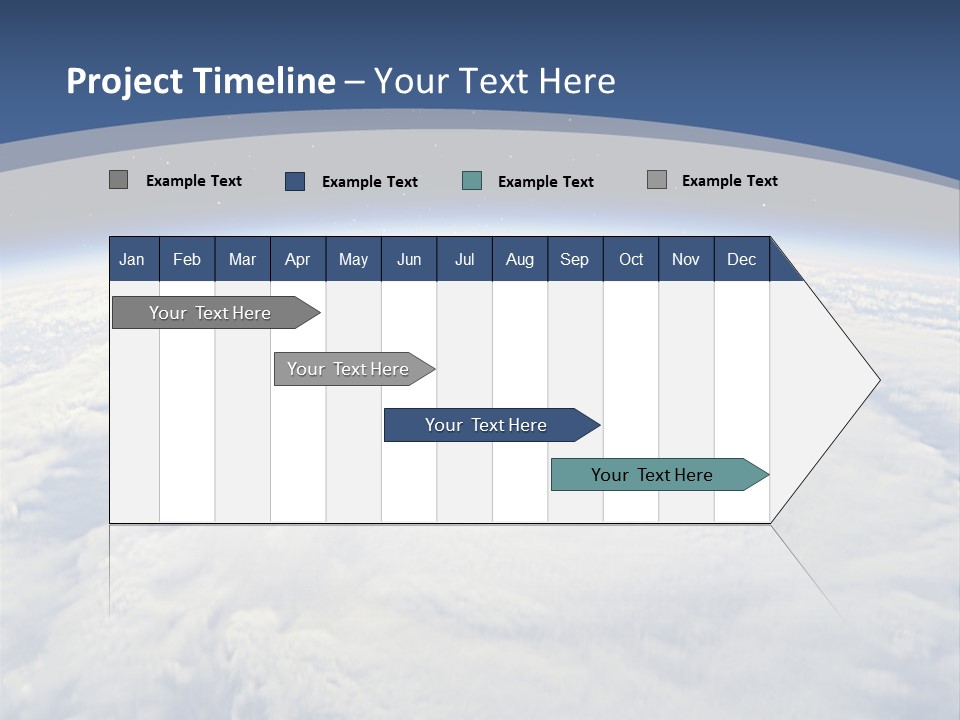 Blue Hurricane Tornado PowerPoint Template