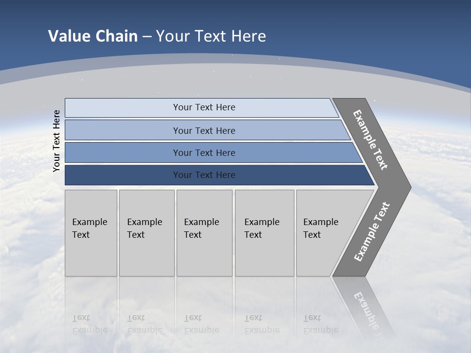 Blue Hurricane Tornado PowerPoint Template