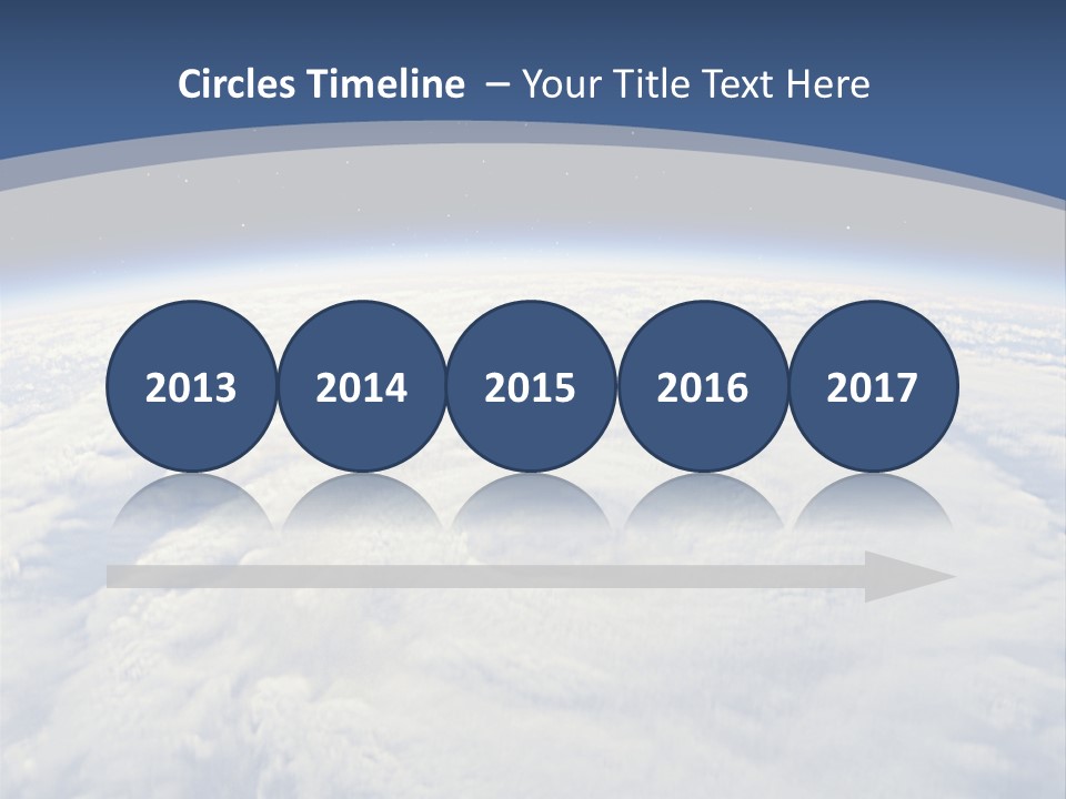 Blue Hurricane Tornado PowerPoint Template