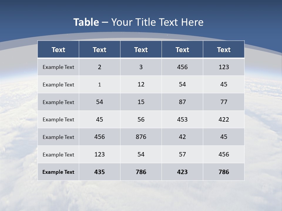 Blue Hurricane Tornado PowerPoint Template