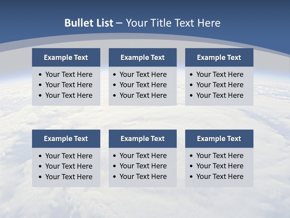 Blue Hurricane Tornado PowerPoint Template