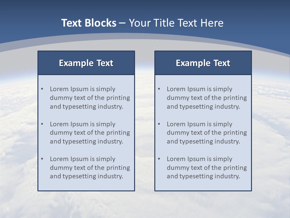 Blue Hurricane Tornado PowerPoint Template