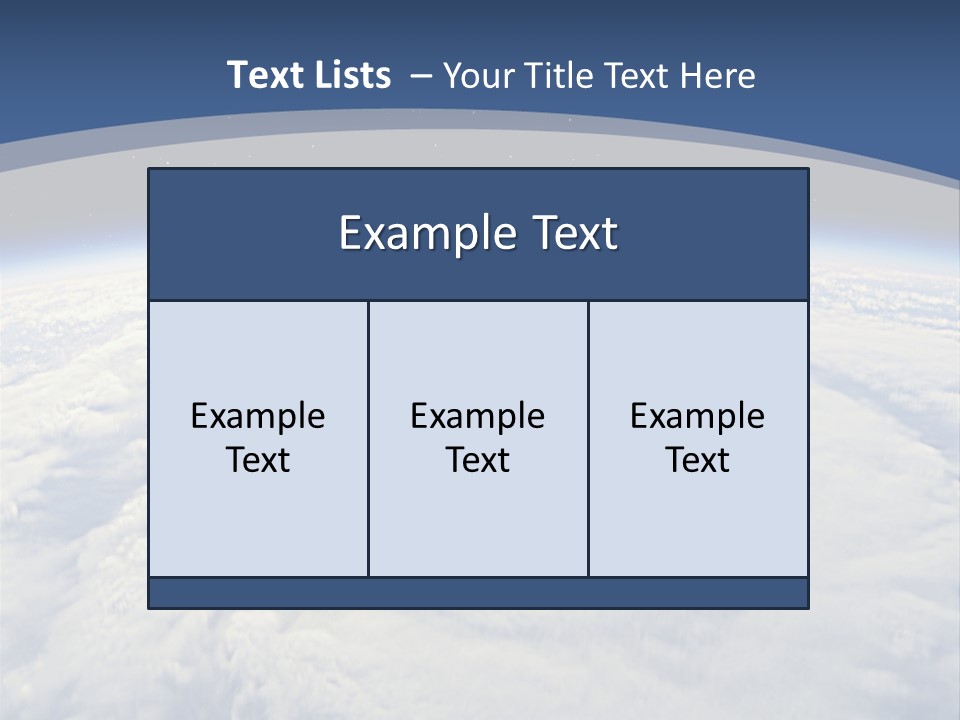 Blue Hurricane Tornado PowerPoint Template