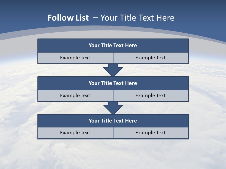 Blue Hurricane Tornado PowerPoint Template