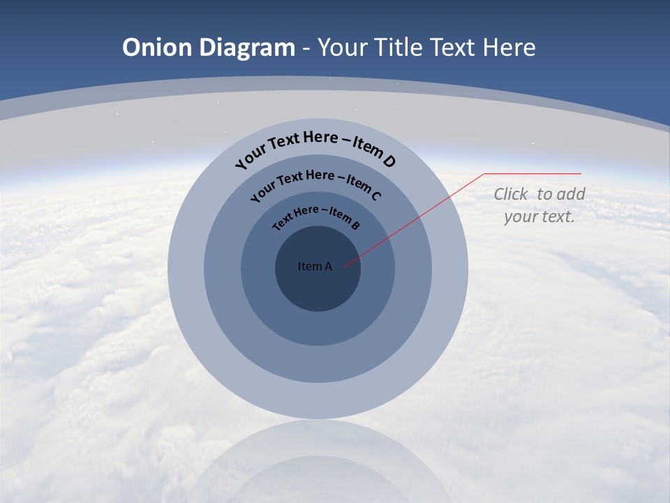 Blue Hurricane Tornado PowerPoint Template