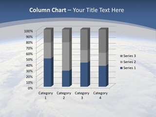 Blue Hurricane Tornado PowerPoint Template