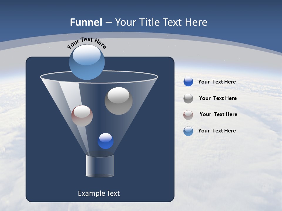 Blue Hurricane Tornado PowerPoint Template