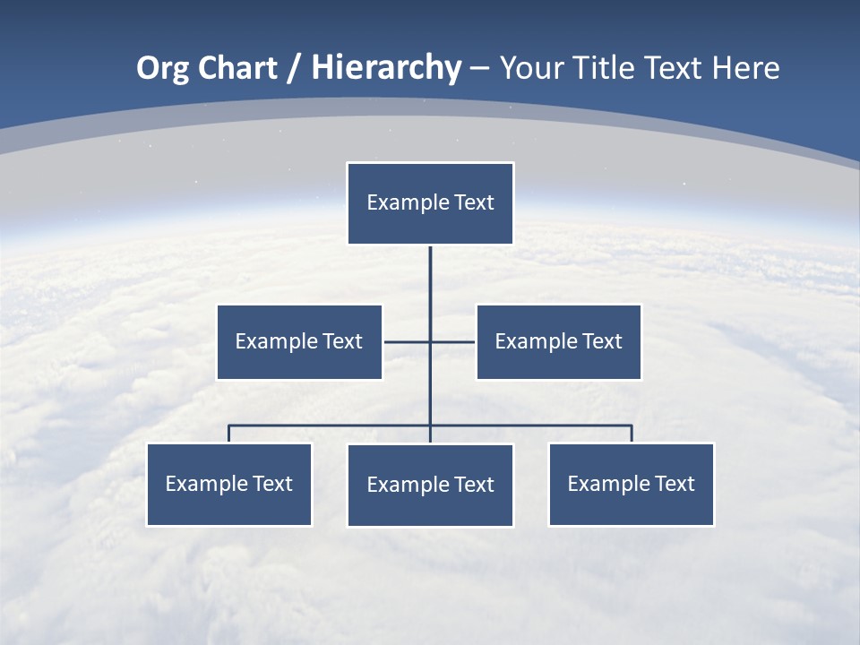 Blue Hurricane Tornado PowerPoint Template