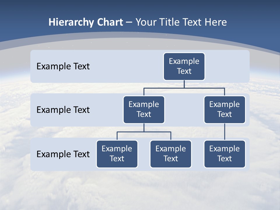 Blue Hurricane Tornado PowerPoint Template