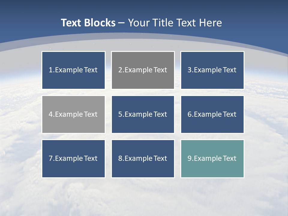 Blue Hurricane Tornado PowerPoint Template