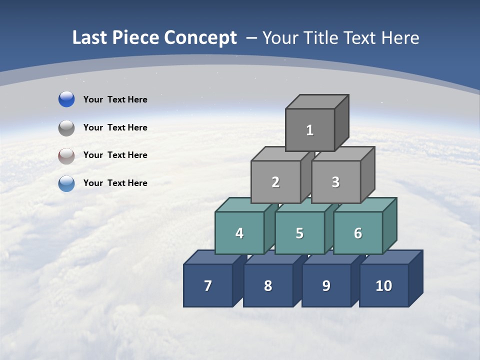 Blue Hurricane Tornado PowerPoint Template