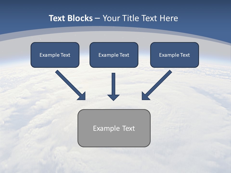 Blue Hurricane Tornado PowerPoint Template