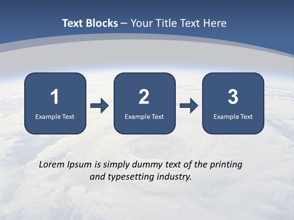 Blue Hurricane Tornado PowerPoint Template
