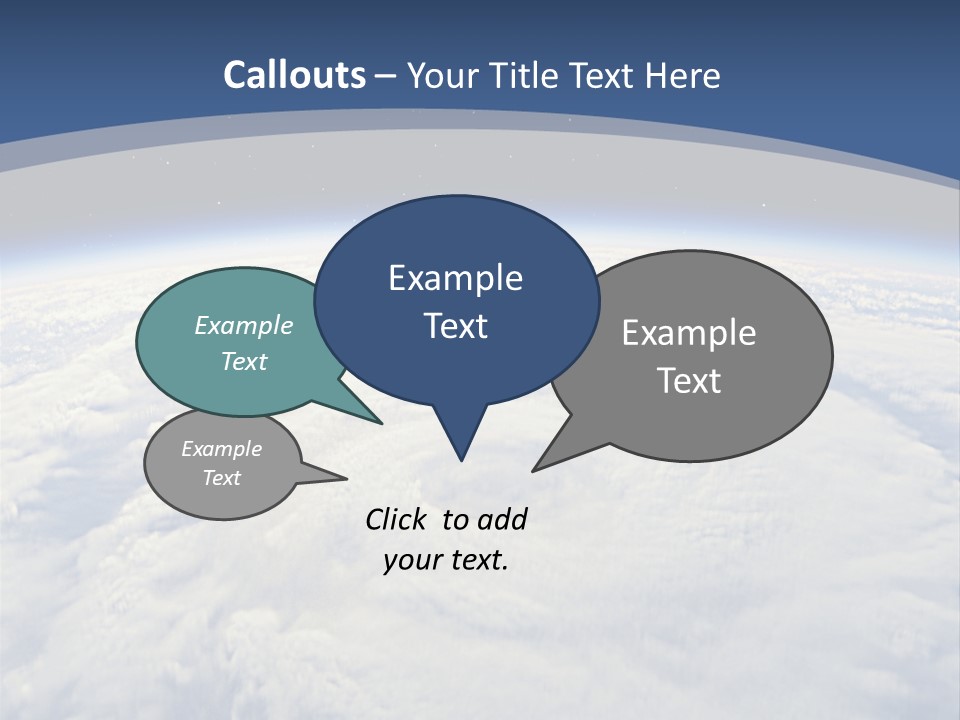 Blue Hurricane Tornado PowerPoint Template