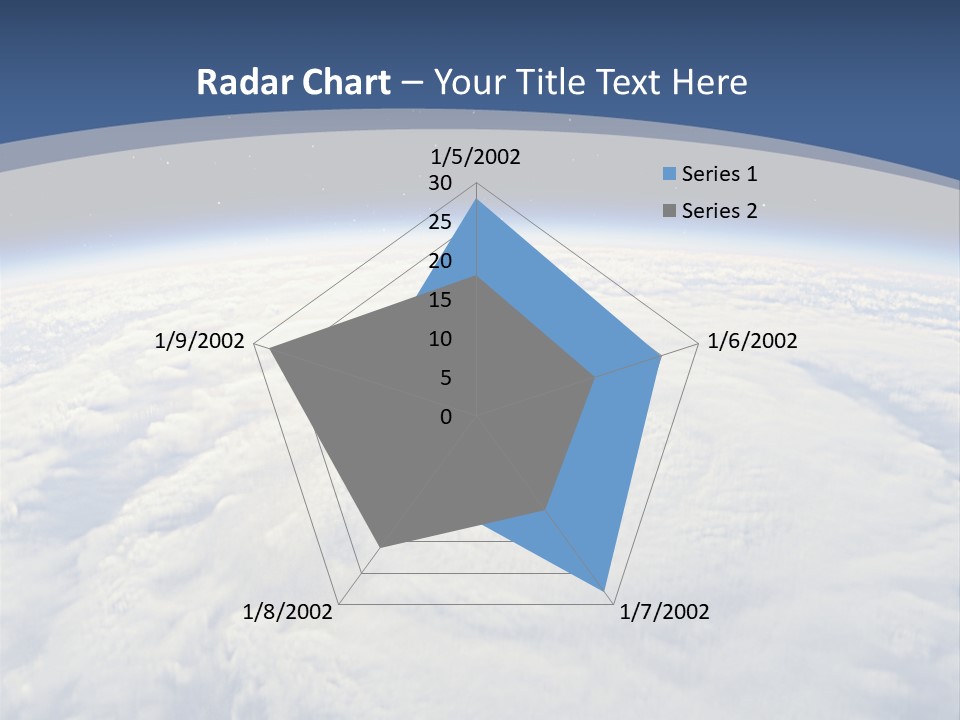 Blue Hurricane Tornado PowerPoint Template