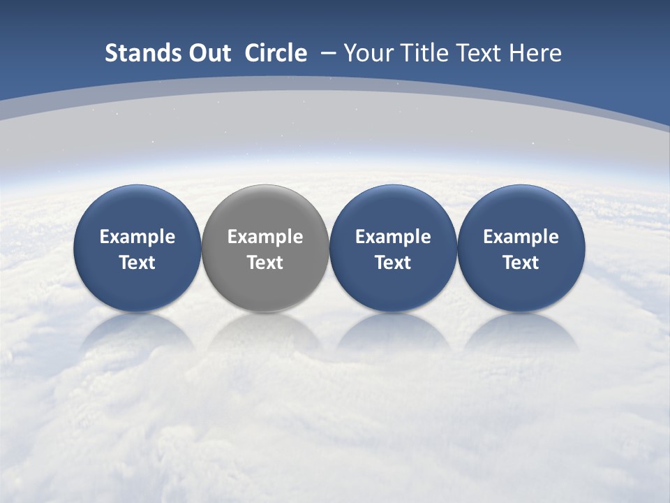 Blue Hurricane Tornado PowerPoint Template