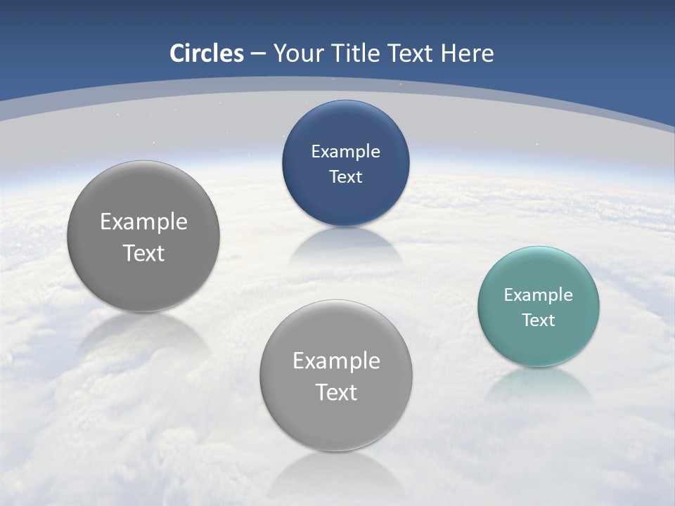 Blue Hurricane Tornado PowerPoint Template