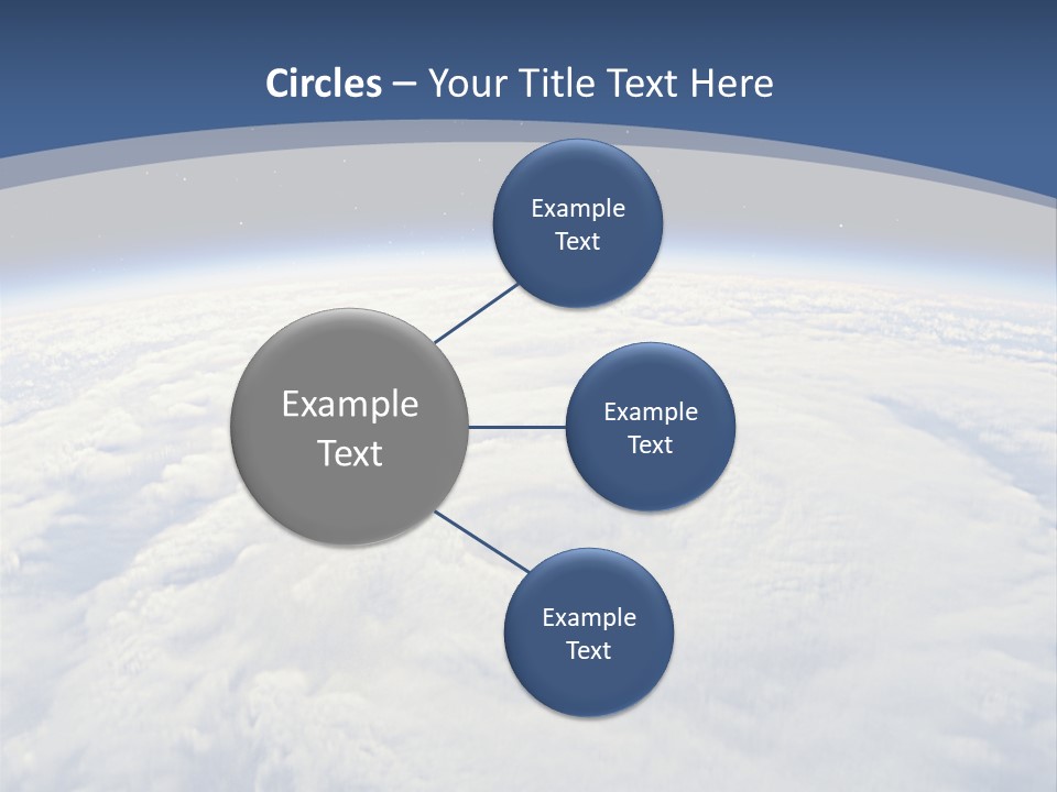 Blue Hurricane Tornado PowerPoint Template