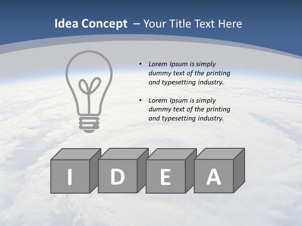 Blue Hurricane Tornado PowerPoint Template