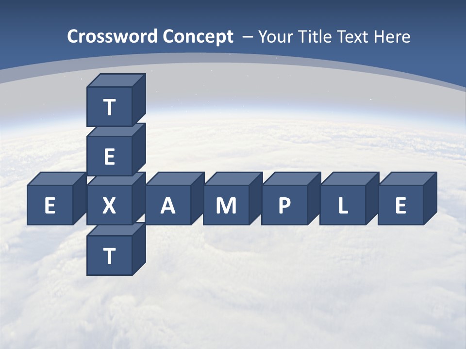 Blue Hurricane Tornado PowerPoint Template