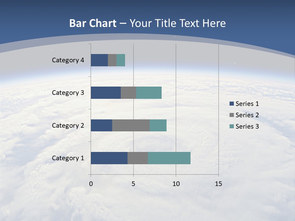 Blue Hurricane Tornado PowerPoint Template