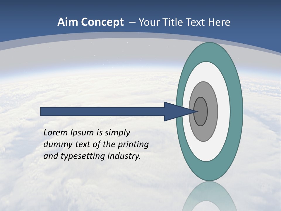 Blue Hurricane Tornado PowerPoint Template