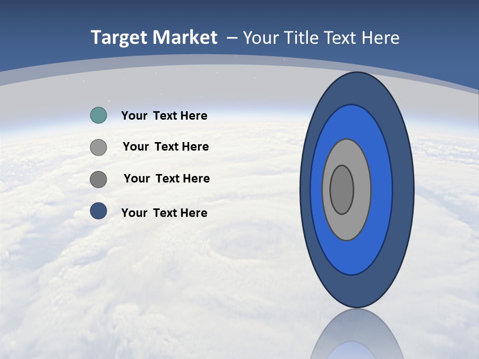 Blue Hurricane Tornado PowerPoint Template