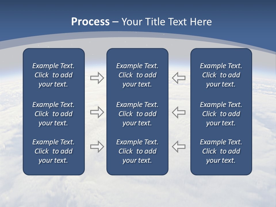 Blue Hurricane Tornado PowerPoint Template