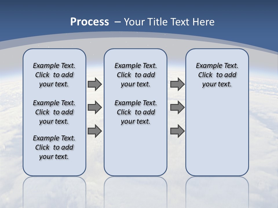Blue Hurricane Tornado PowerPoint Template