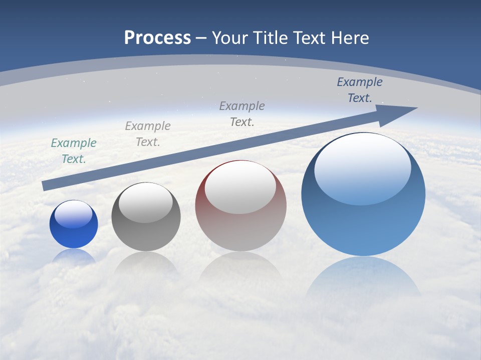 Blue Hurricane Tornado PowerPoint Template