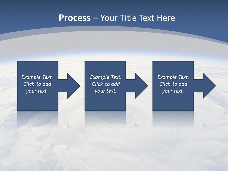 Blue Hurricane Tornado PowerPoint Template