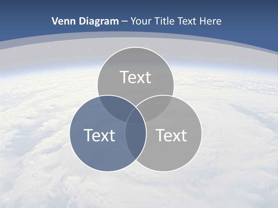 Blue Hurricane Tornado PowerPoint Template