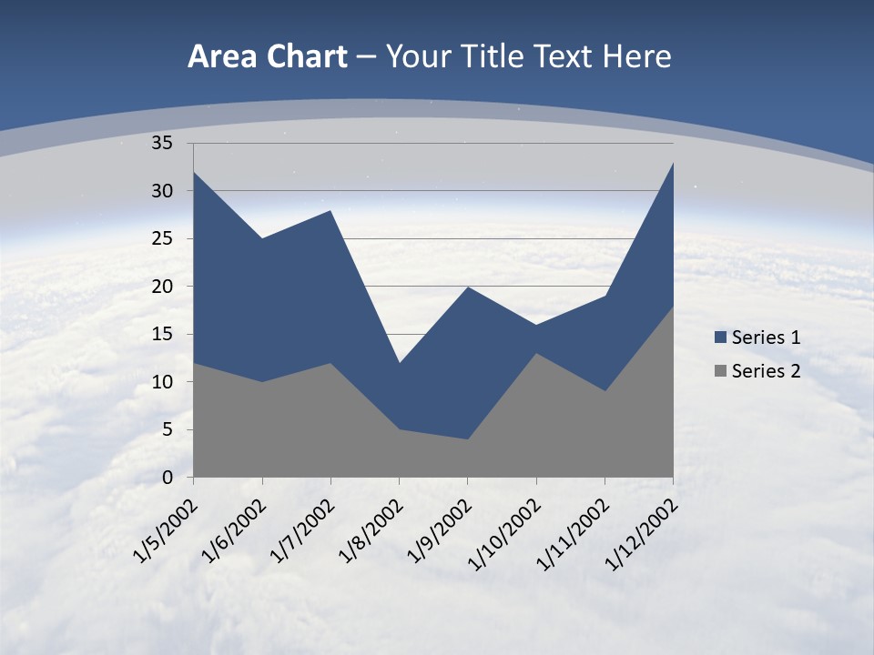 Blue Hurricane Tornado PowerPoint Template