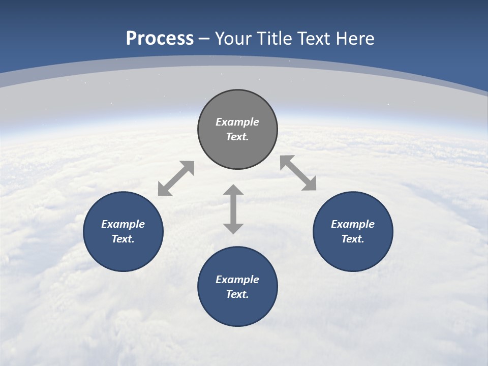 Blue Hurricane Tornado PowerPoint Template