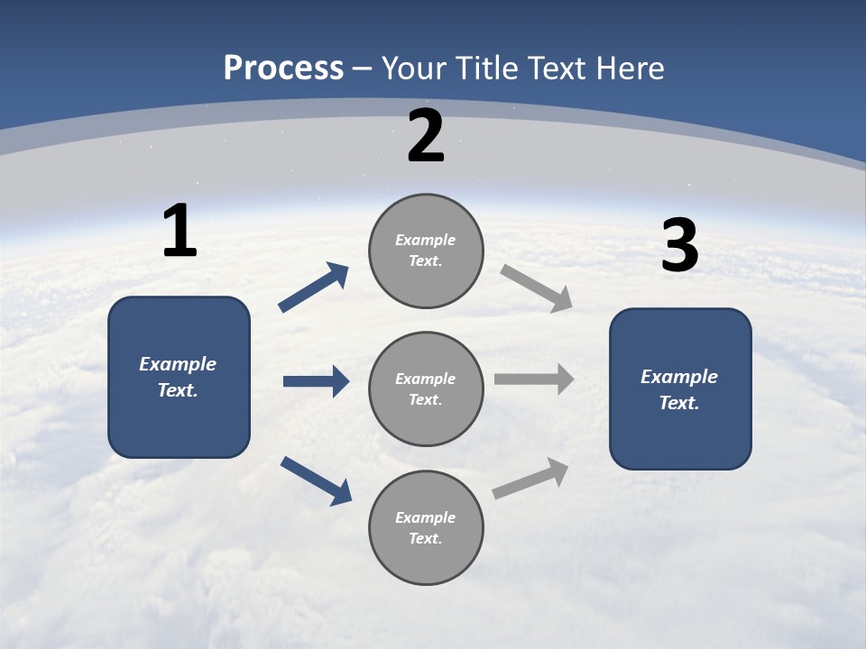 Blue Hurricane Tornado PowerPoint Template