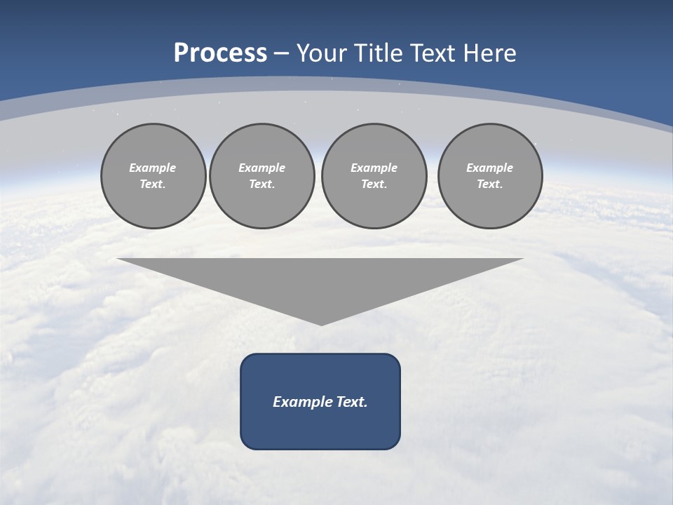 Blue Hurricane Tornado PowerPoint Template