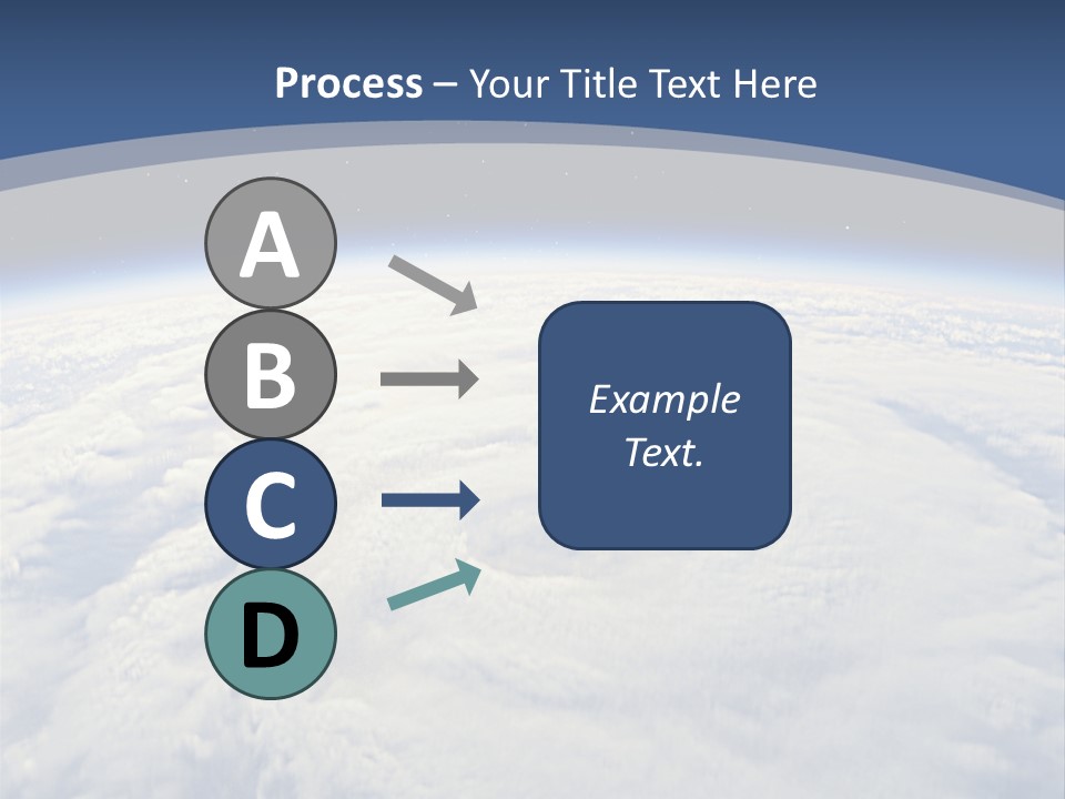 Blue Hurricane Tornado PowerPoint Template