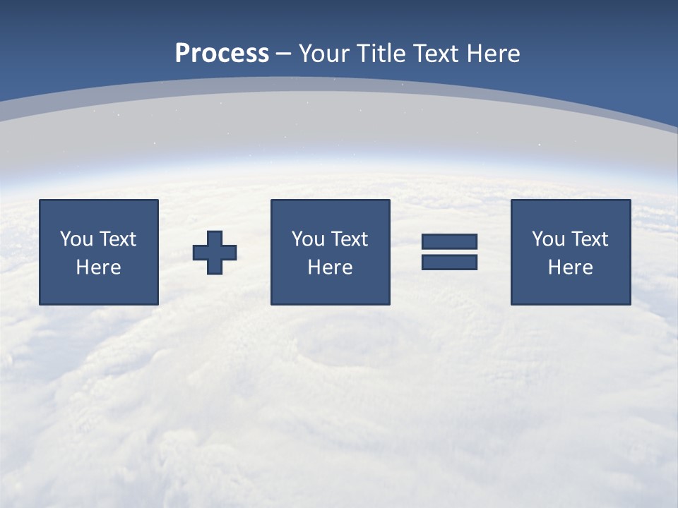 Blue Hurricane Tornado PowerPoint Template