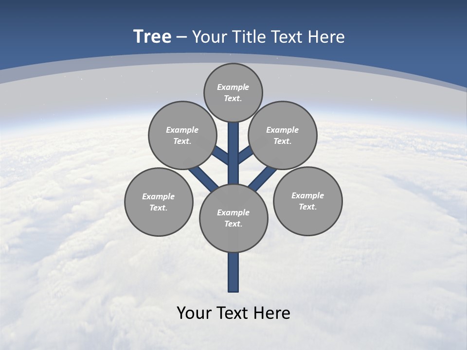Blue Hurricane Tornado PowerPoint Template